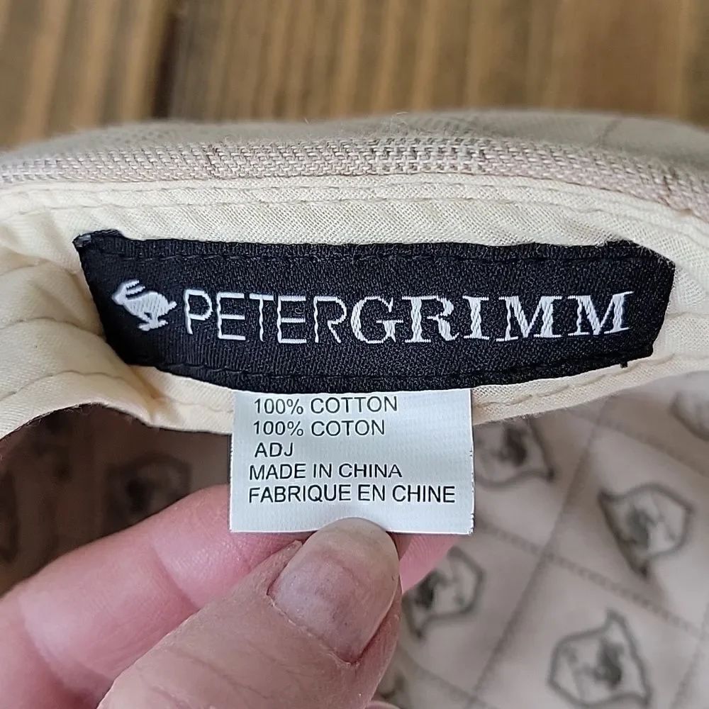 Peter Grimm. Reininger. Newsboy Hat. Tan Plaid. Vintage. OSFA. EUC - Picture 7 of 11